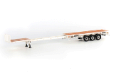 DENNISON EXTENDING FLATBED TRAILER WHITE 03-1121