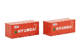 20FT SHIPPING CONTAINER x 2 HYUNDAI 04-1001