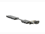 PREMIUM LINE LOW LOADER 7 AXLE + 3 AXLE DOLLY BLACK 04-2032