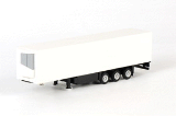 3 AXLE REEFER TRAILER WHITE 1:87 SCALE 08-1074