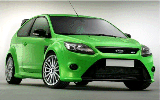 FORD FOCUS RS 2009 GREEN METALLIC-400 088102