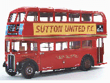 LONDON TRANSPORT AEC RT BUS (SUTTON UNITED FC)-10128A