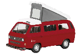 VW T3 WESTFALIA CAMPER JOKER RED 1-87-25872