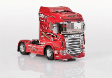 SCANIA R560 V8 HIGH LINE 'RED GRIFFIN' 1-24 SCALE PLASTIC TRUCK