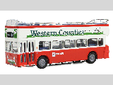 RED BUS NBC (NORTH DEVON LTD) LEYLAND ATLANTEAN OPEN TOP-E40803