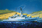 HMS ANTELOPE TYPE 21 FRIGATE 1:700 SCALE PLASTIC KIT-7122
