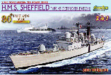 TYPE 42 DESTROYER HMS SHEFFIELD 1:700 SCALE PLASTIC KIT-7133