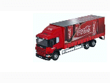 SCANIA 94D 6 WHEEL CURTAINSIDE COCA COLA 76S94004CC