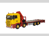 SCANIA R420 CRANE LORRY YELLOW/RED-76SCL005