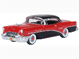 BUICK CENTURY 1955 CARISBAD BLACK/CHEROKEE RED 87BC55006