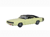 DODGE CHARGER 1968 YELLOW/BLACK 87DC68004