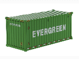 20FT DRY GOODS SEA CONTAINER GREEN-EVERGREEN 91025D