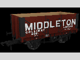 RCH 1907 SPEC 12T OPEN WAGON MIDDLETON COLLIERY No 686 967419