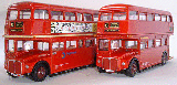 LONDON TRANSPORT MUSEUM BUS SET NO 10 ROUTEMASTERS-99924