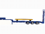 NOOTEBOOM STEPFRAME LOW LOADER TRAILER 3 AXLE BLUE