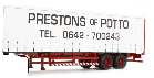 CURTAINSIDE TRAILER TWIN-AXLE EDDIE PRESTONS OF POTTO