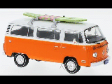 VOLKSWAGEN T2 KOMBI 1975 ORANGE/WHITE 1-43 SCALE CLC302