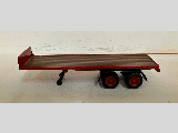 FLATBED TRAILER 2 AXLE RED