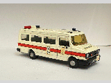 LEYLAND DAF 400 VAN HK POLICE BUS WHITE METAL 1-48 SCALE