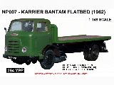 KARRIER BANTAM FLATBED GREEN N GAUGE NP007