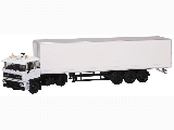 DAF 2800 BOX TRAILER PLAIN WHITE-SP141A