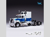 MACK SUPERLINER MAGNUM WHITE/BLUE BIG SLEEPER 1985 1-43 SCALE TR