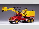 TATRA 111 D 03A EXCAVATOR TRUCK RED/YELLOW 1958 1-43 SCALE TRU04