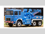 MAN F8 26.281 RECOVERY TRUCK BLUE/GREY 1-43 SCALE TRU043B