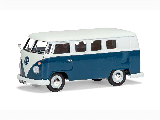 VOLKSWAGEN TYPE 2 CAMPER SEA BLUE & WHITE VA08102