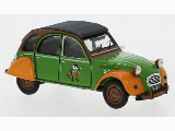 CITROEN 2CV DEUCHIE GREEN/ORANGE 1978 1-43 SCALE CLC374N