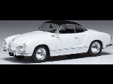 VOLKSWAGEN KARMANN GHIA COUPE WHITE 1962 1-43 SCALE CLC421N