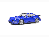 PORSCHE 911 TURBO ELECTRONIC BLUE 1990 1-18 SCALE A1803405