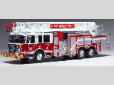 SMEAL 105 AERIAL LADDER ARLINGTON FIRE SERVICE 1-43 SCAL TRF023S